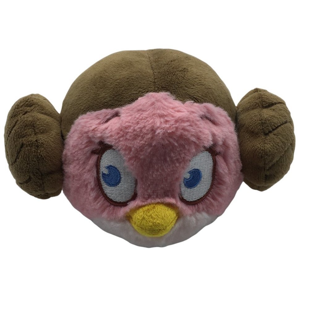 Angry Birds Star Wars Princess Leia Stella Pink Bird Plush 2012 Commonwealth Toy